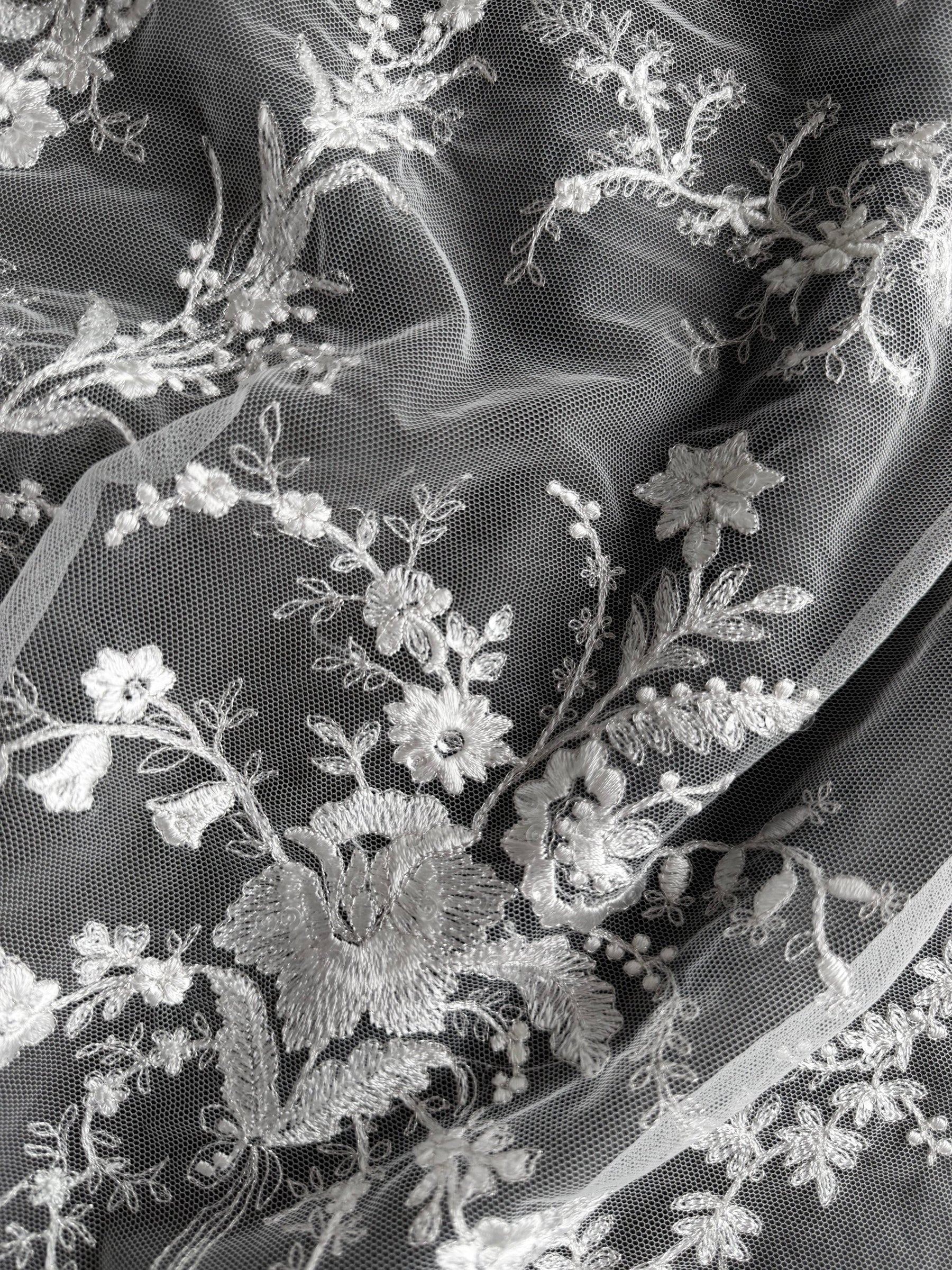 Ivory on Ivory Embroidery Lace - EB3027