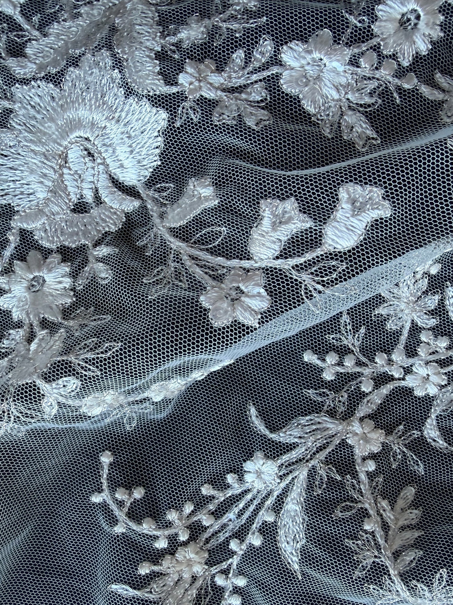 Ivory on Ivory Embroidery Lace - EB3027