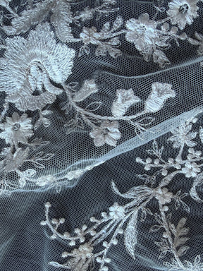 Ivory on Ivory Embroidery Lace - EB3027