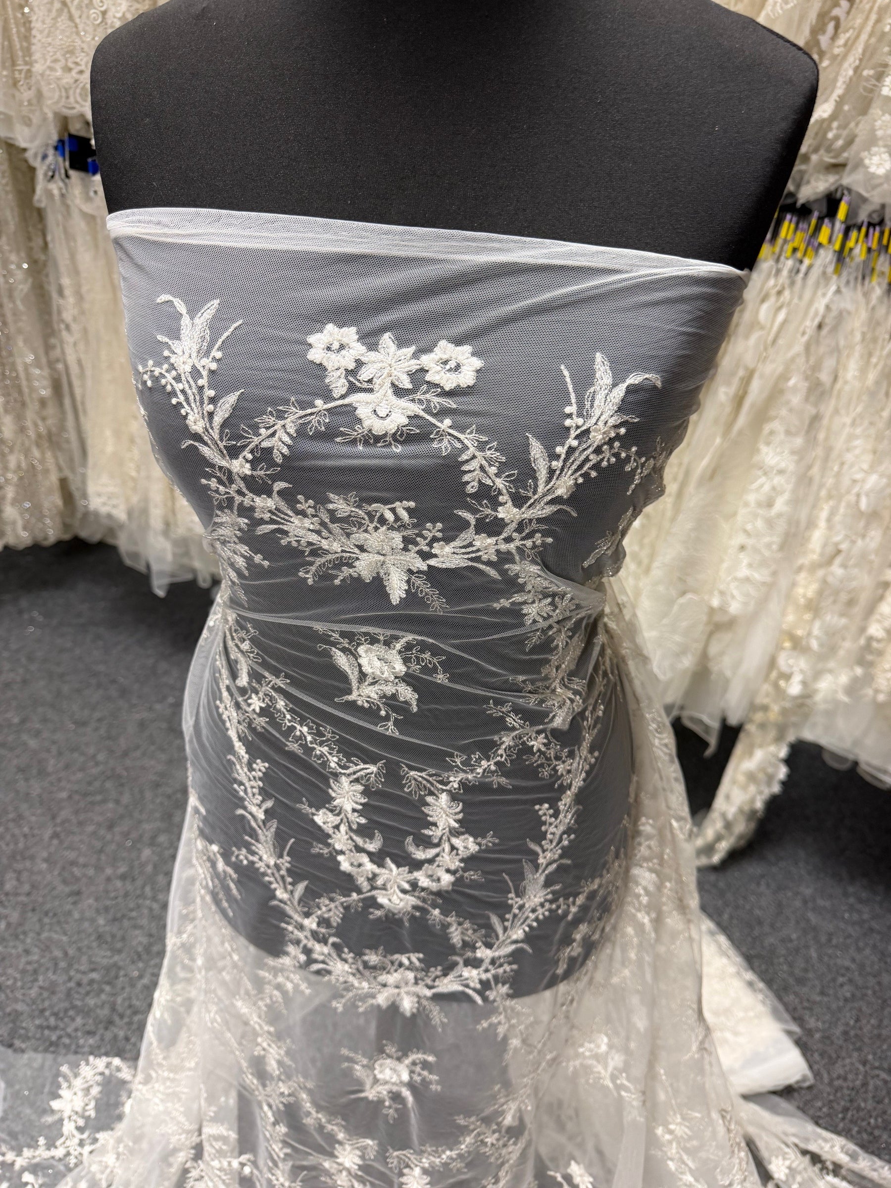 Ivory on Ivory Embroidery Lace - EB3027