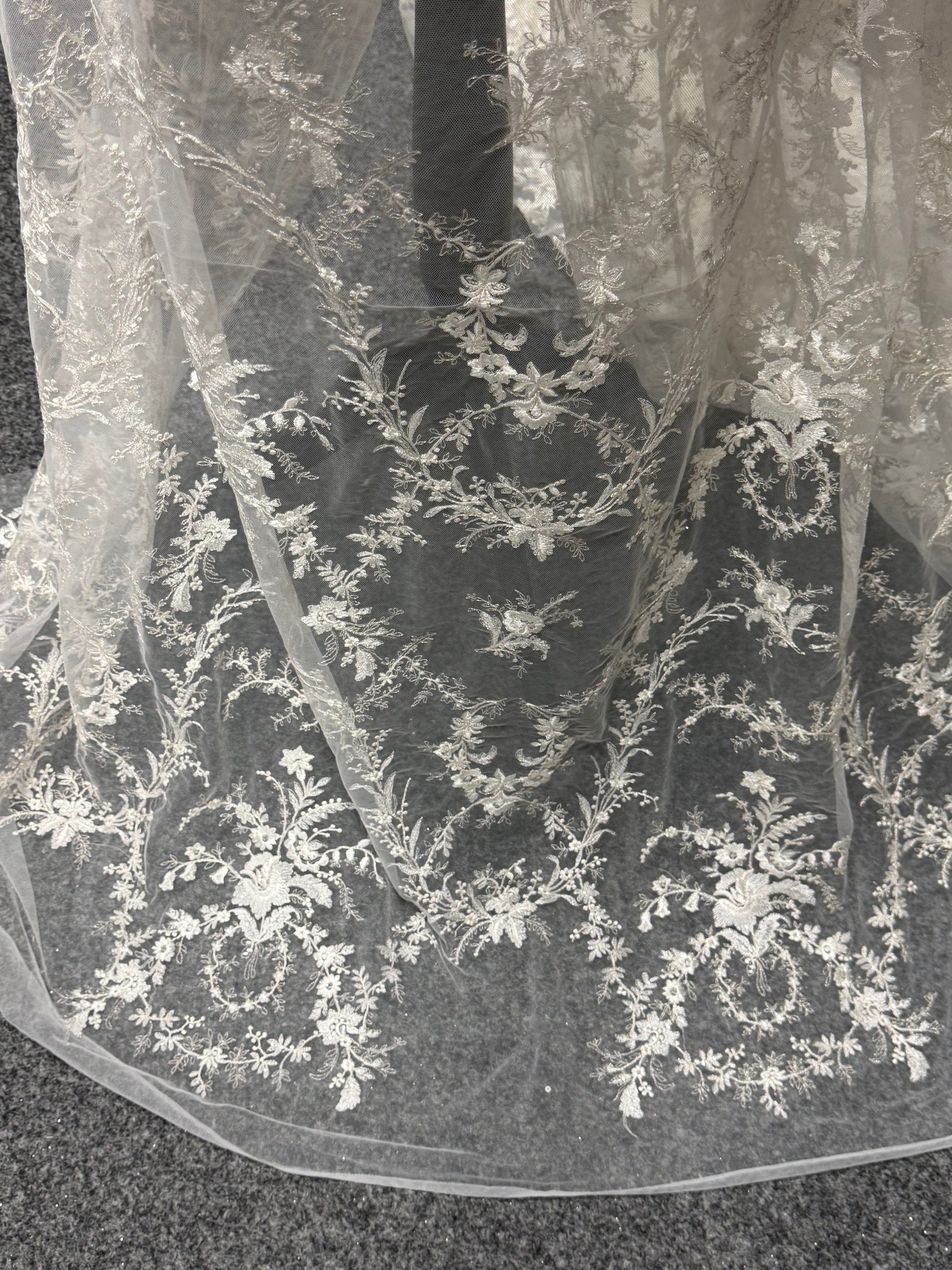 Ivory on Ivory Embroidery Lace - EB3027