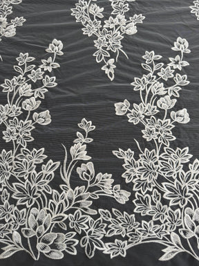 Ivory Sequin Embroidery Lace - EB3035