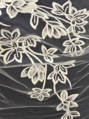 Ivory Sequin Embroidery Lace - EB3035