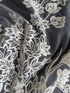 Ivory Sequin Embroidery Lace - EB3035