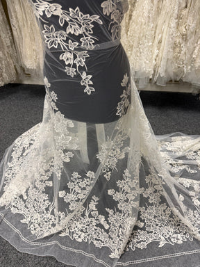 Ivory Sequin Embroidery Lace - EB3035
