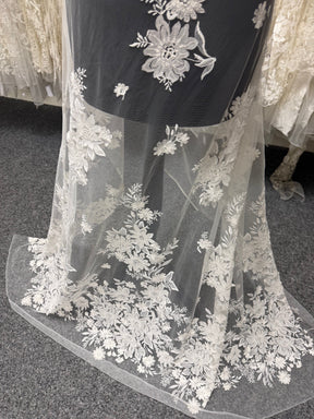 Ivory Sequin Embroidery Lace - EB3041