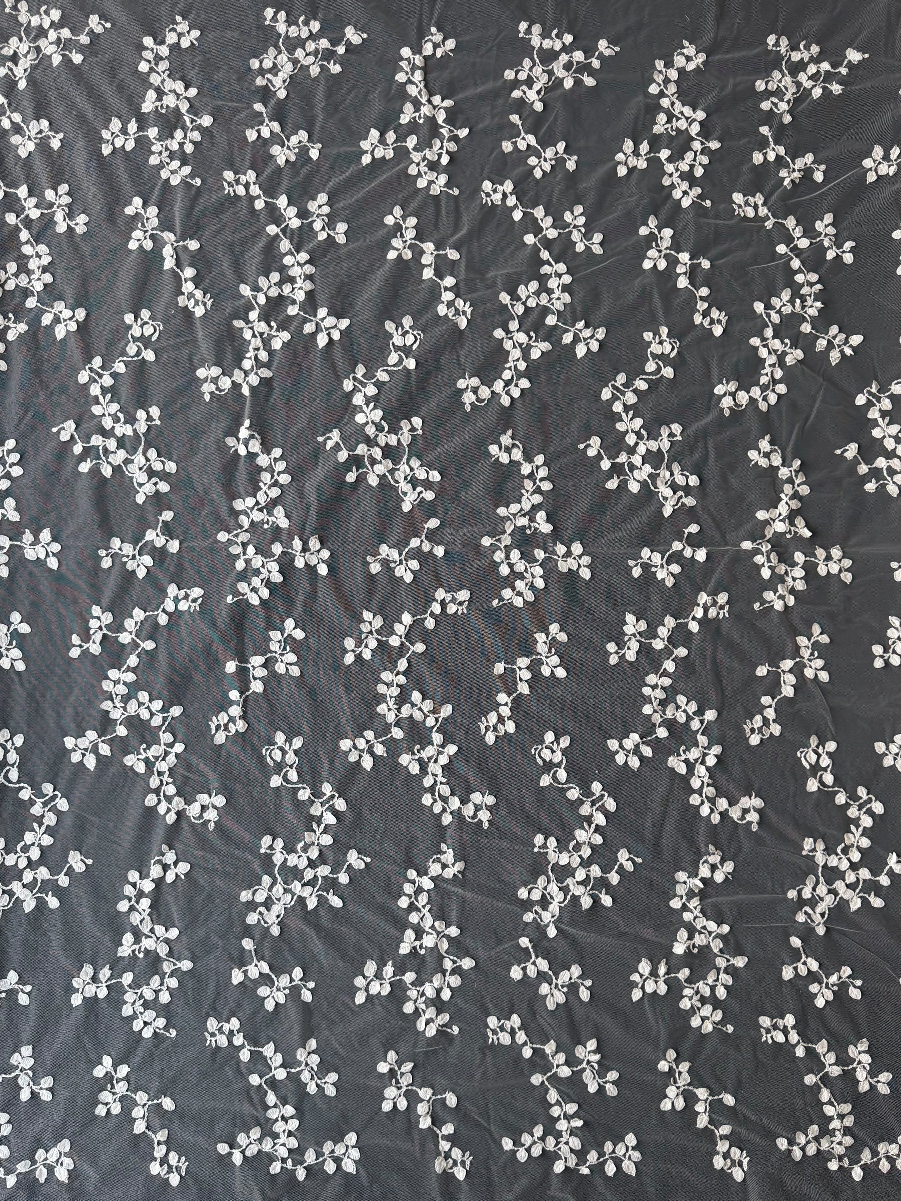 Ivory Sequin Embroidery Lace - EB3042
