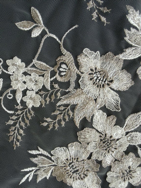 Ivory Sequin Embroidery Lace - EB3044