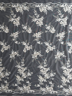 Ivory Sequin Embroidery Lace - EB3044
