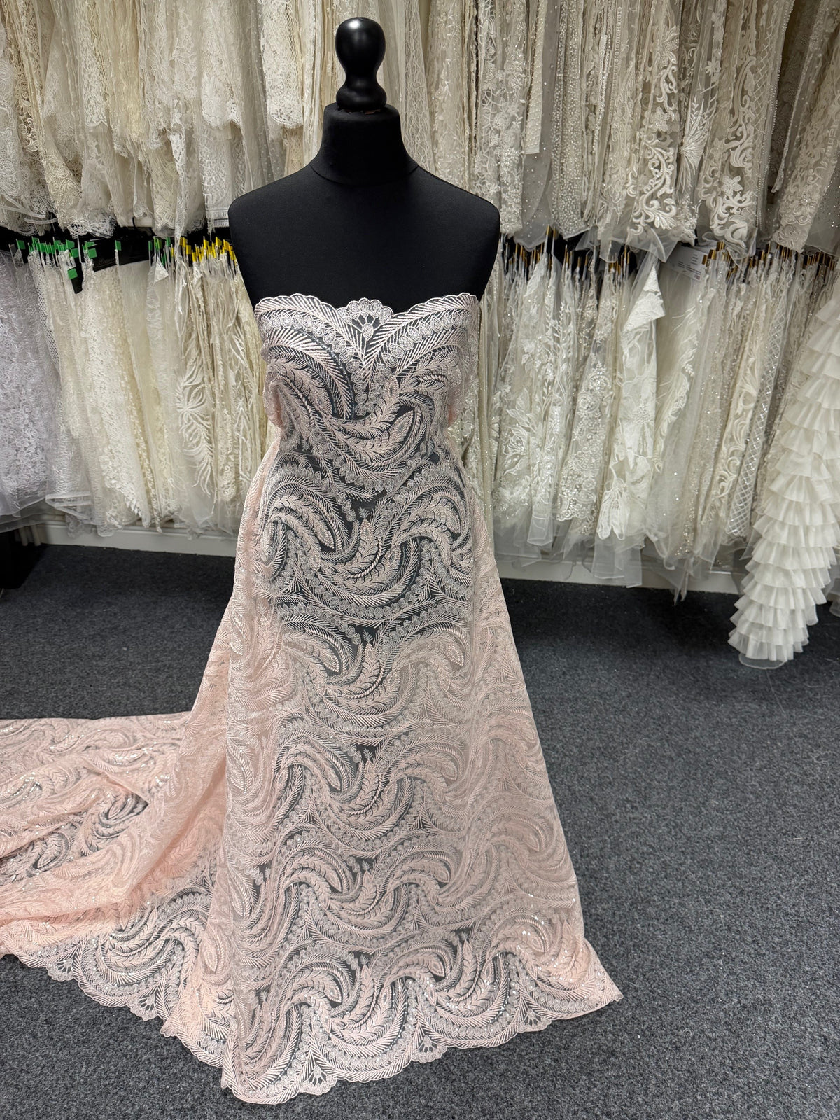 Pink Sequin Lace - EB3048