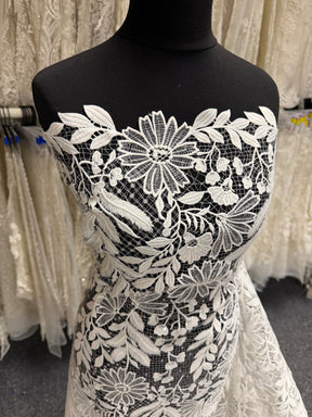 Ivory Sequin Bridal Lace - EB3049