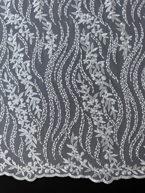 Ivory Sequin Lace - EB3051