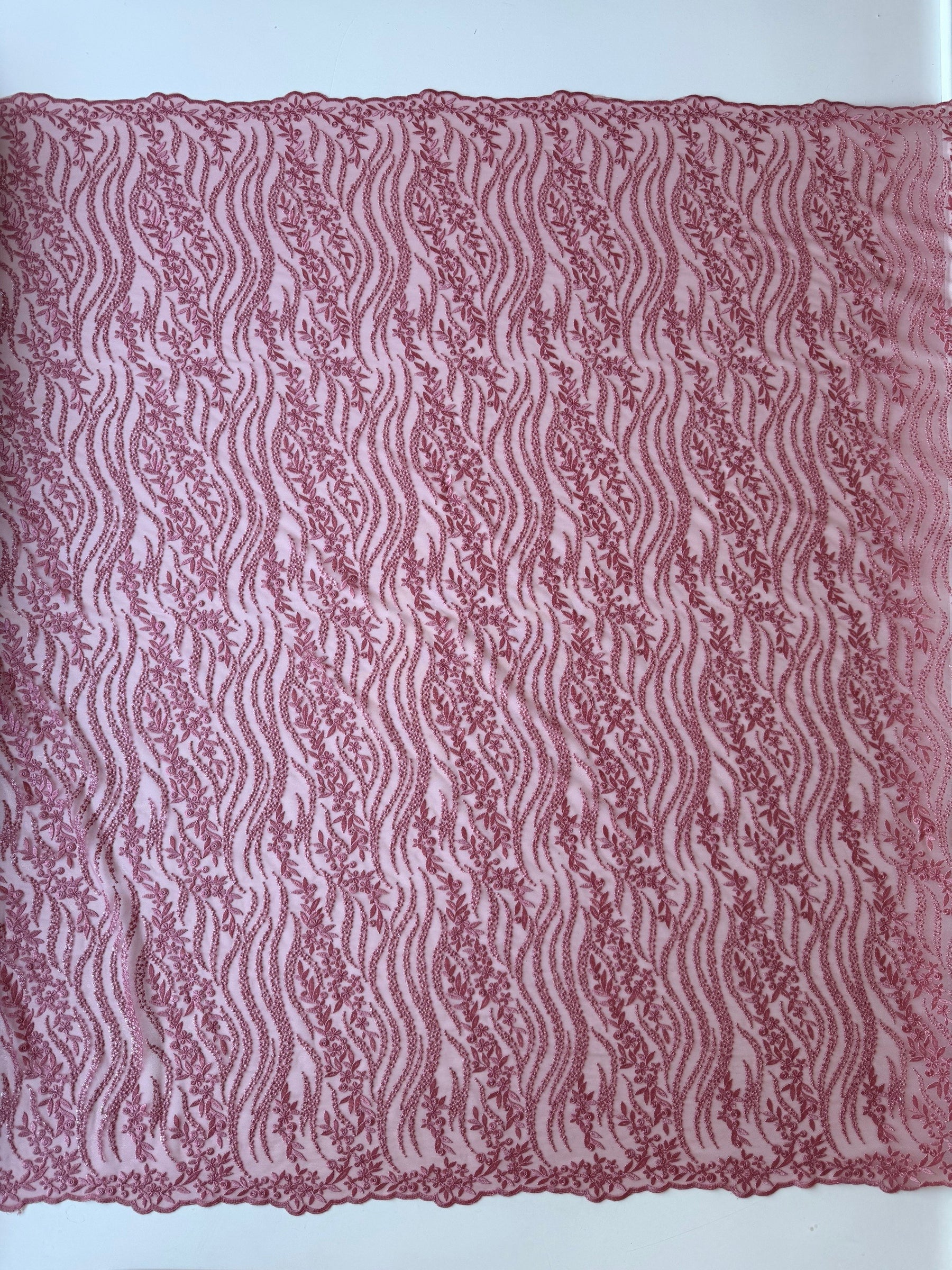 Pink Sequin Lace - EB3051