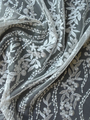 Ivory Sequin Lace - EB3051