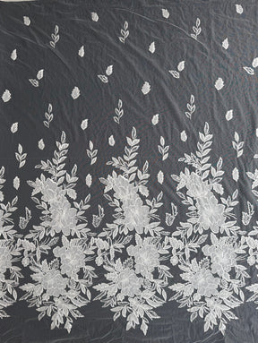 Ivory Sequin Embroidery Lace - EB3055