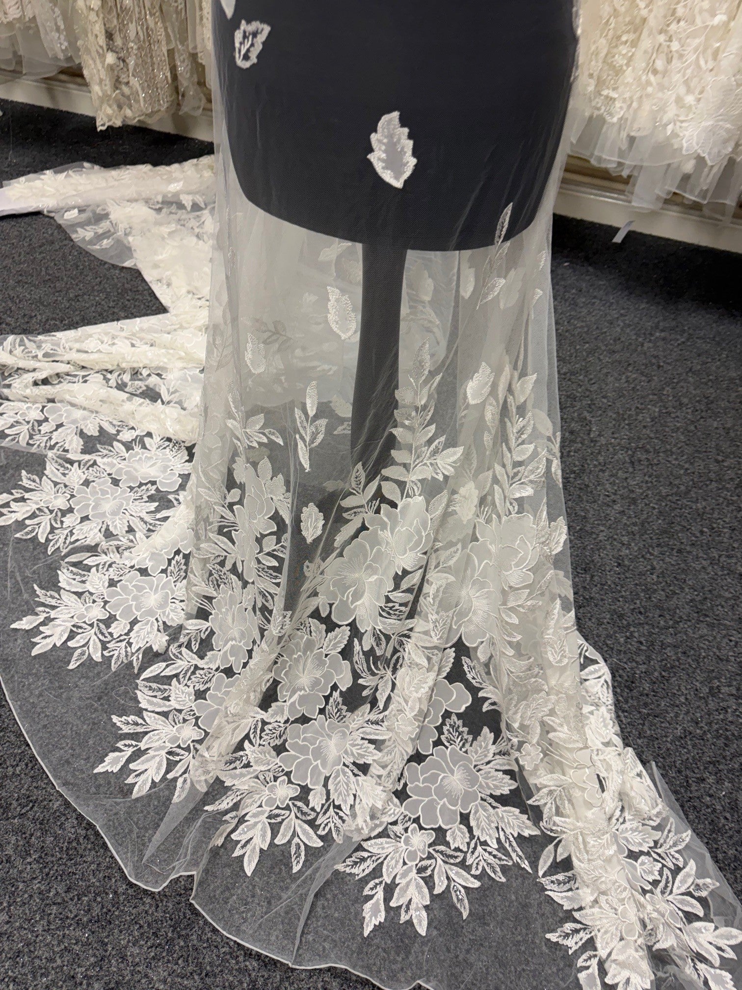 Ivory Sequin Embroidery Lace - EB3055