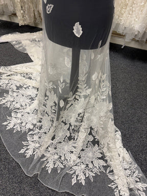 Ivory Sequin Embroidery Lace - EB3055