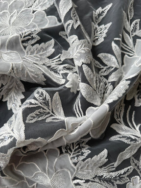 Ivory Sequin Embroidery Lace - EB3055
