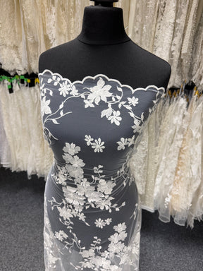 Ivory Sequin Lace - EB3063