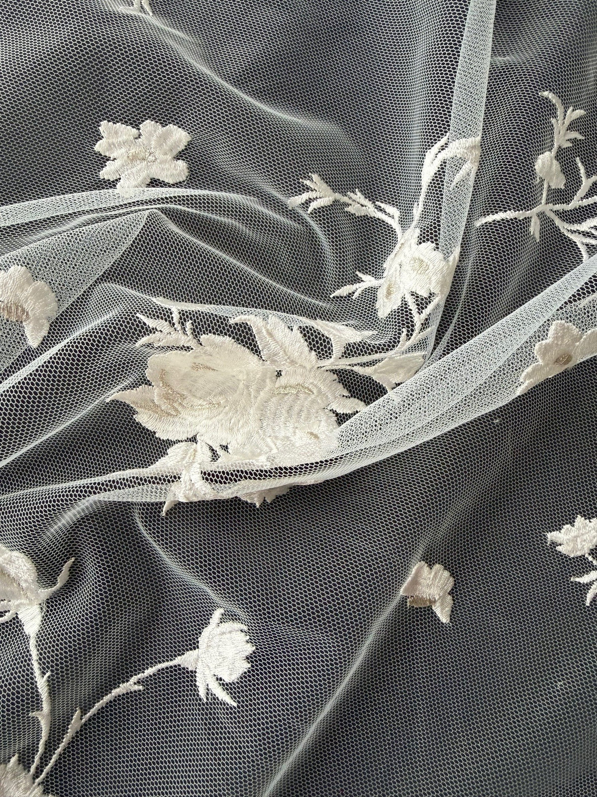 Ivory Embroidered Lace - EB5006