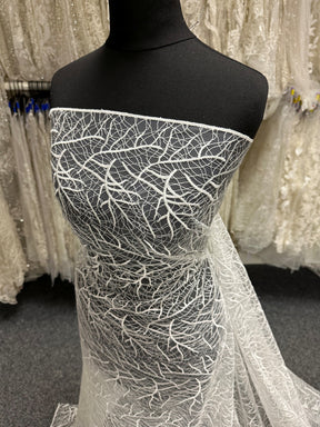 Ivory Contemporary Floral Lace - EB5012