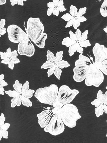 Ivory Embroidered Lace – EB5016