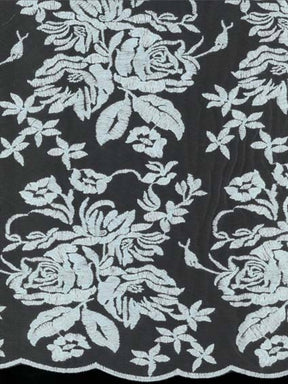 Baby Blue Embroidered Lace – EB5018
