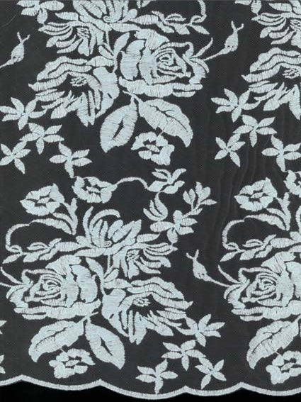 Baby Blue Embroidered Lace – EB5018