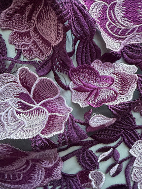 Purple Embroidery Lace - EB5024