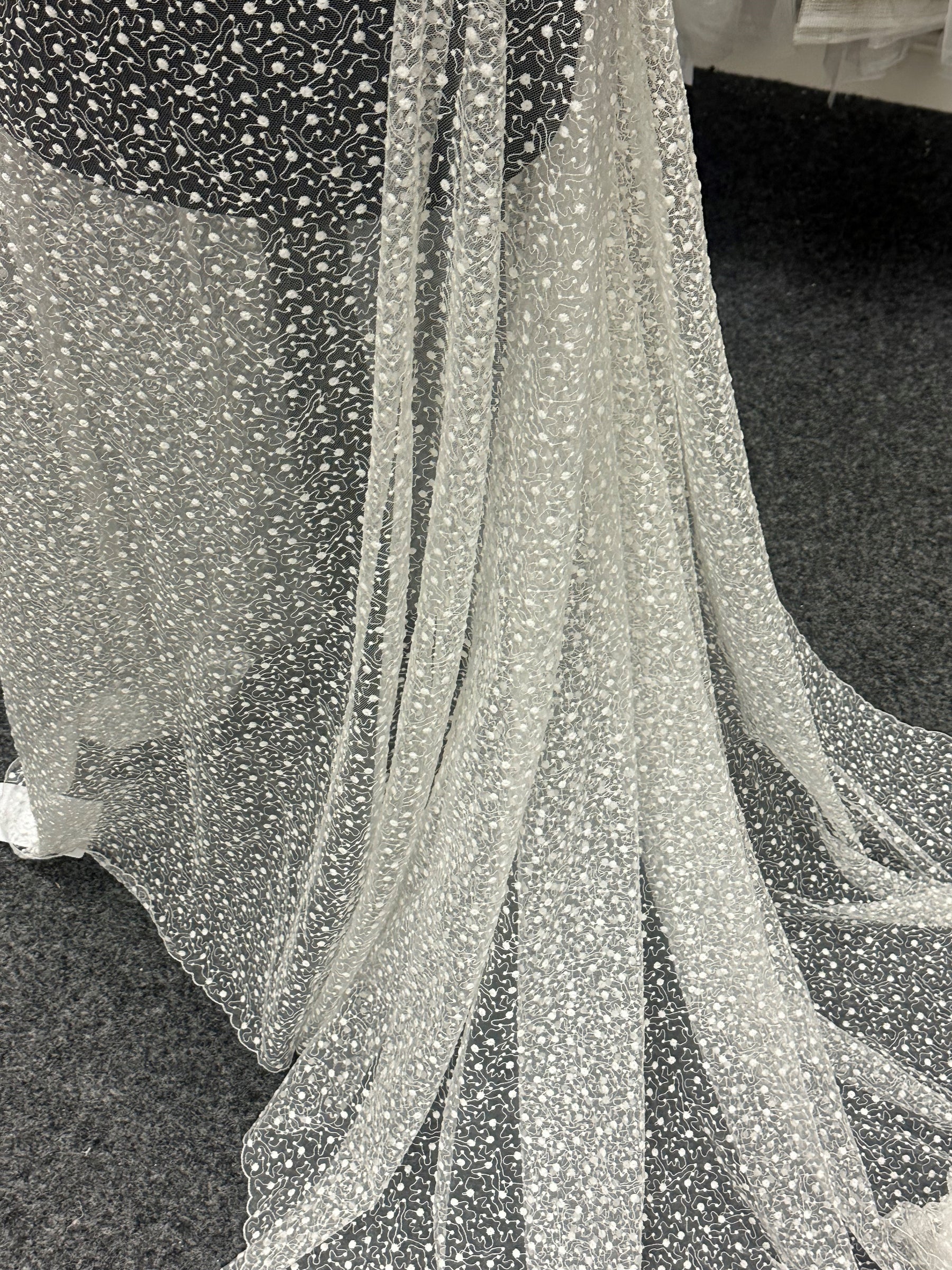 Ivory Embroidered Lace - EB5027