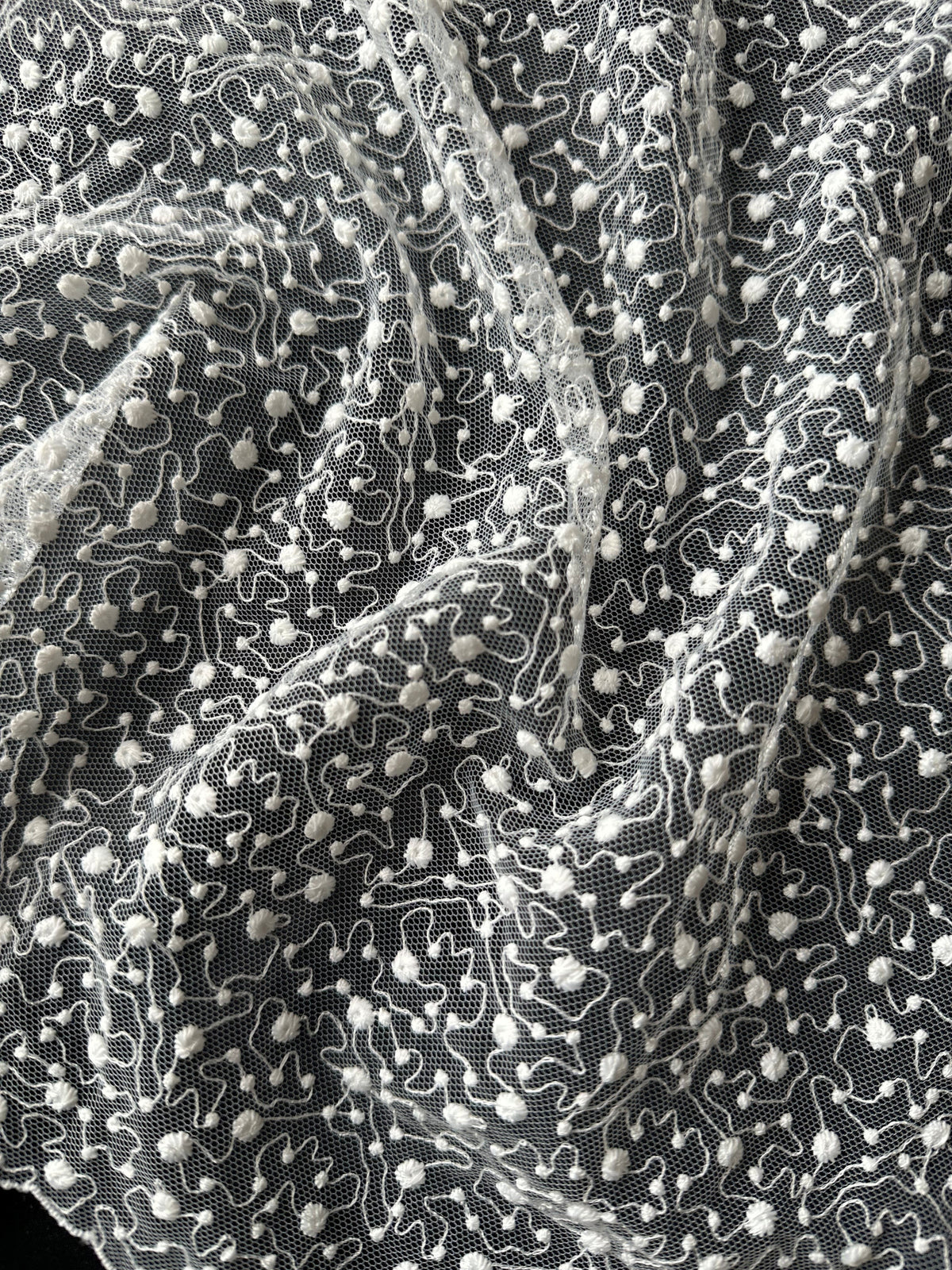 Ivory Embroidered Lace - EB5027