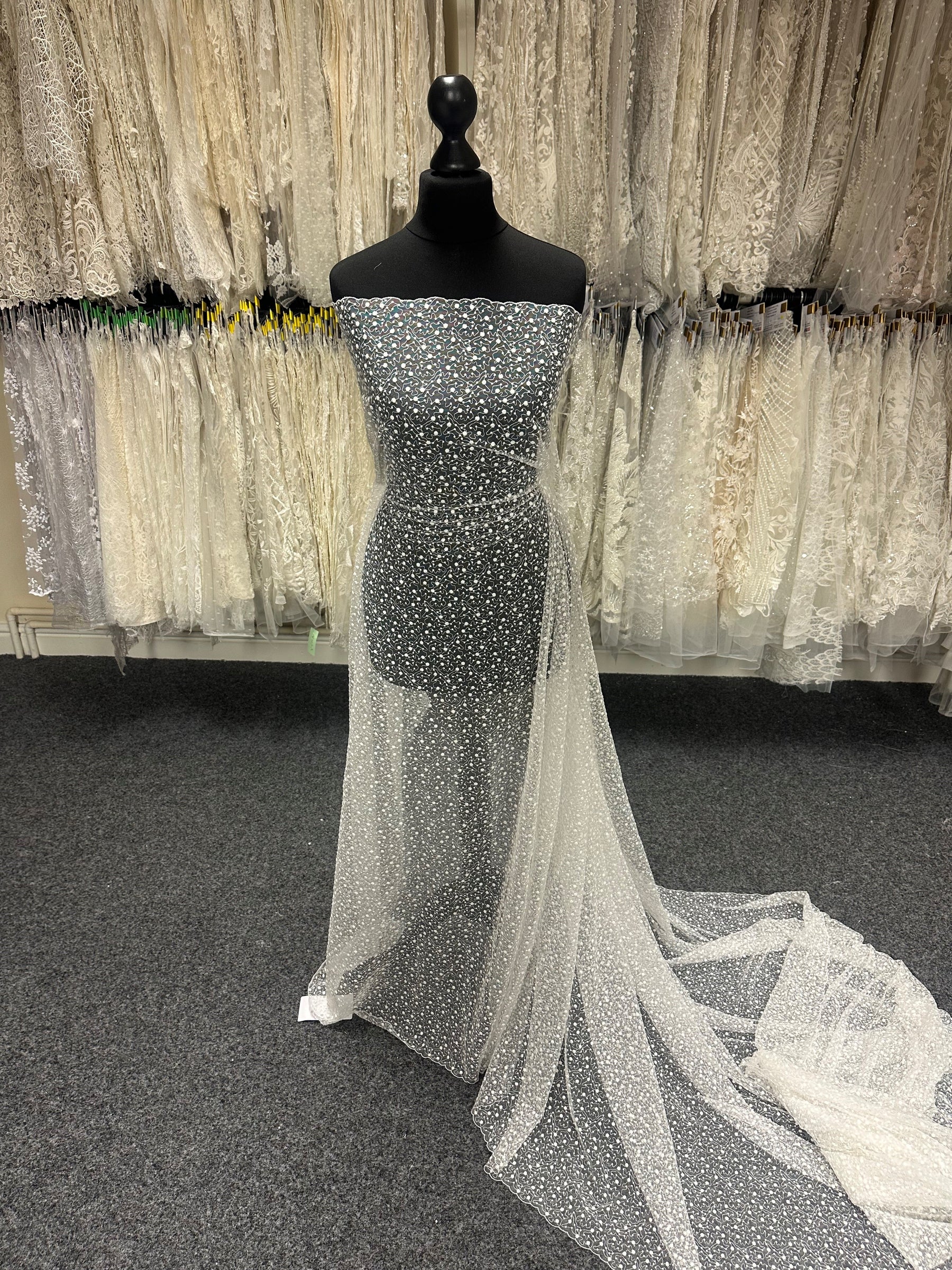 Ivory Embroidered Lace - EB5027