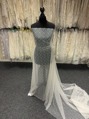 Ivory Embroidered Lace - EB5027