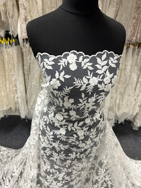 Ivory Embroidered Lace - EB5031
