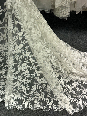 Ivory Embroidered Lace - EB5031
