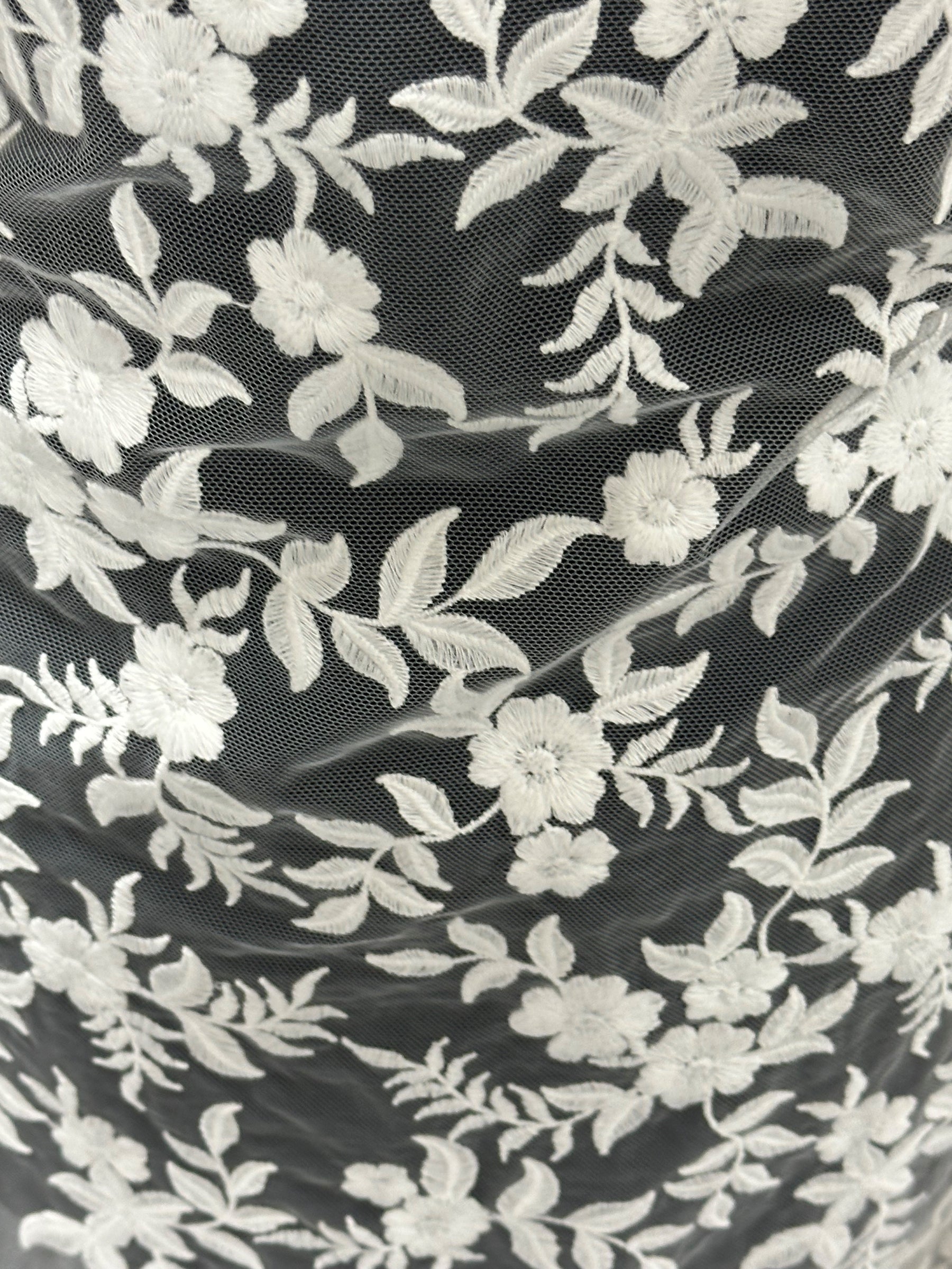 Ivory Embroidered Lace - EB5031