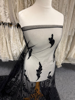 Black Embroidery Lace - EB5053