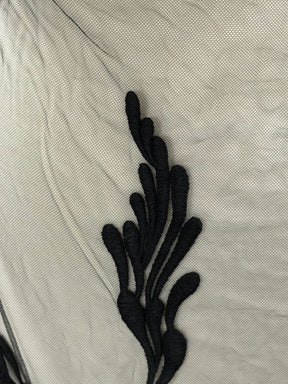 Black Embroidery Lace - EB5053