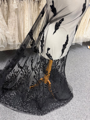 Black Embroidery Lace - EB5053