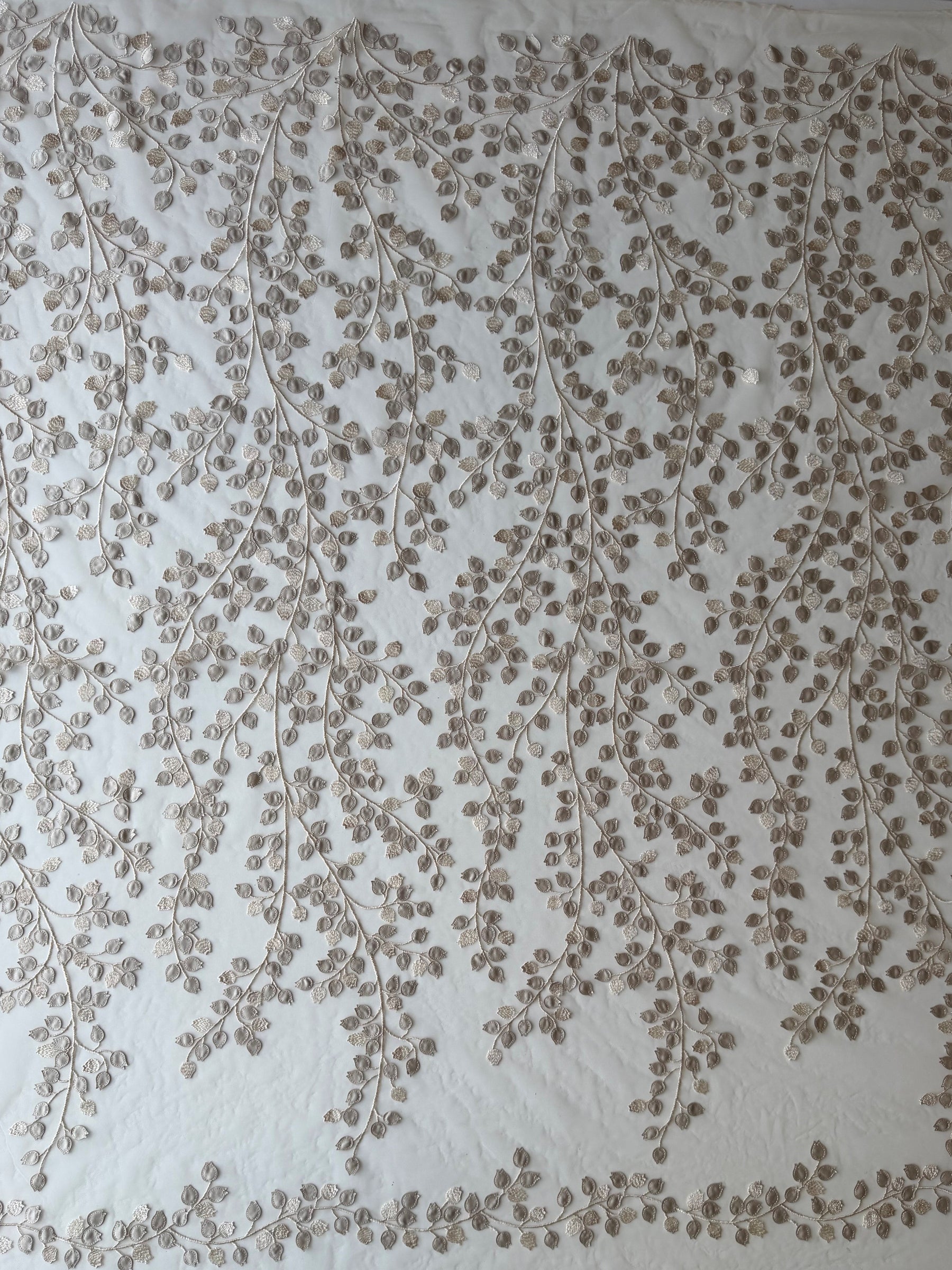 Champagne 3D Embroidered Lace - EB5034