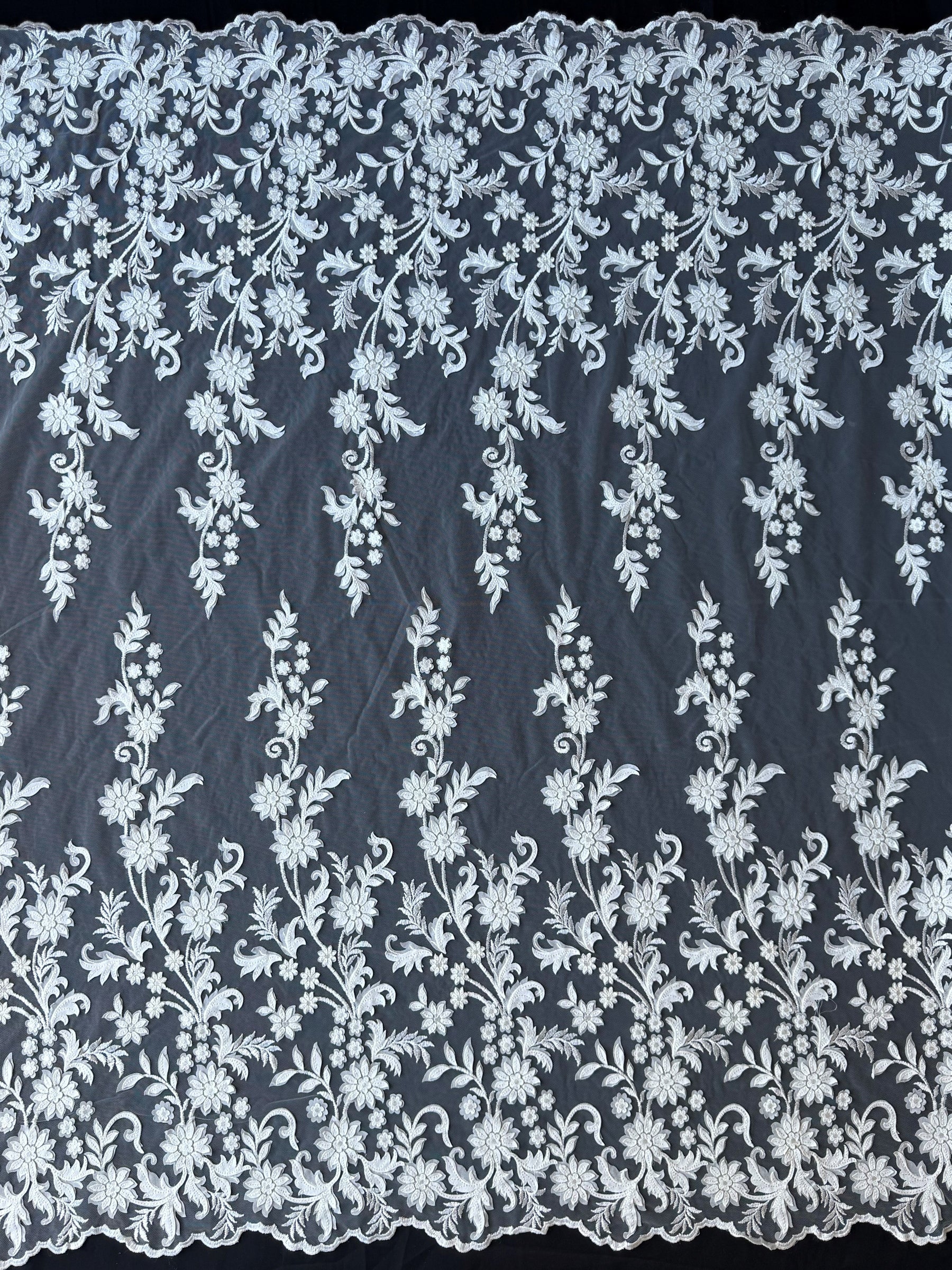 Ivory Embroidery Lace - EB5036