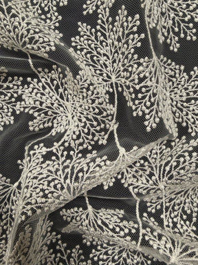 Ivory Floral Embroidery Lace - EB5037