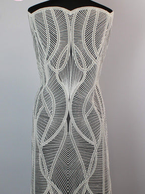 Ivory Embroidery Lace - EB5038
