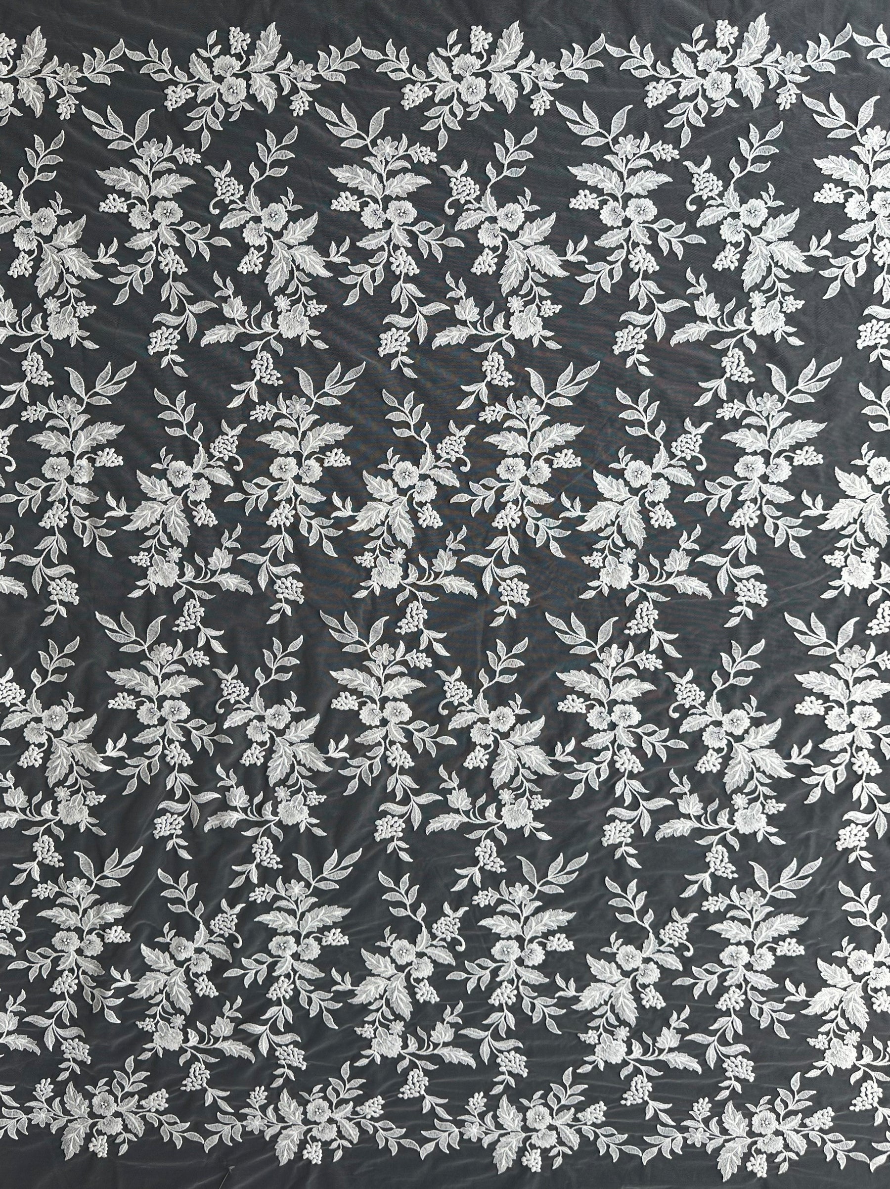 Ivory Embroidered Lace - EB5039