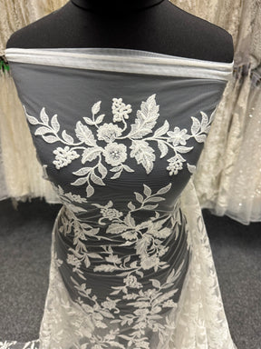 Ivory Embroidered Lace - EB5039