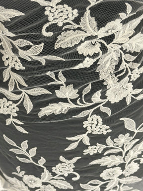 Ivory Embroidered Lace - EB5039