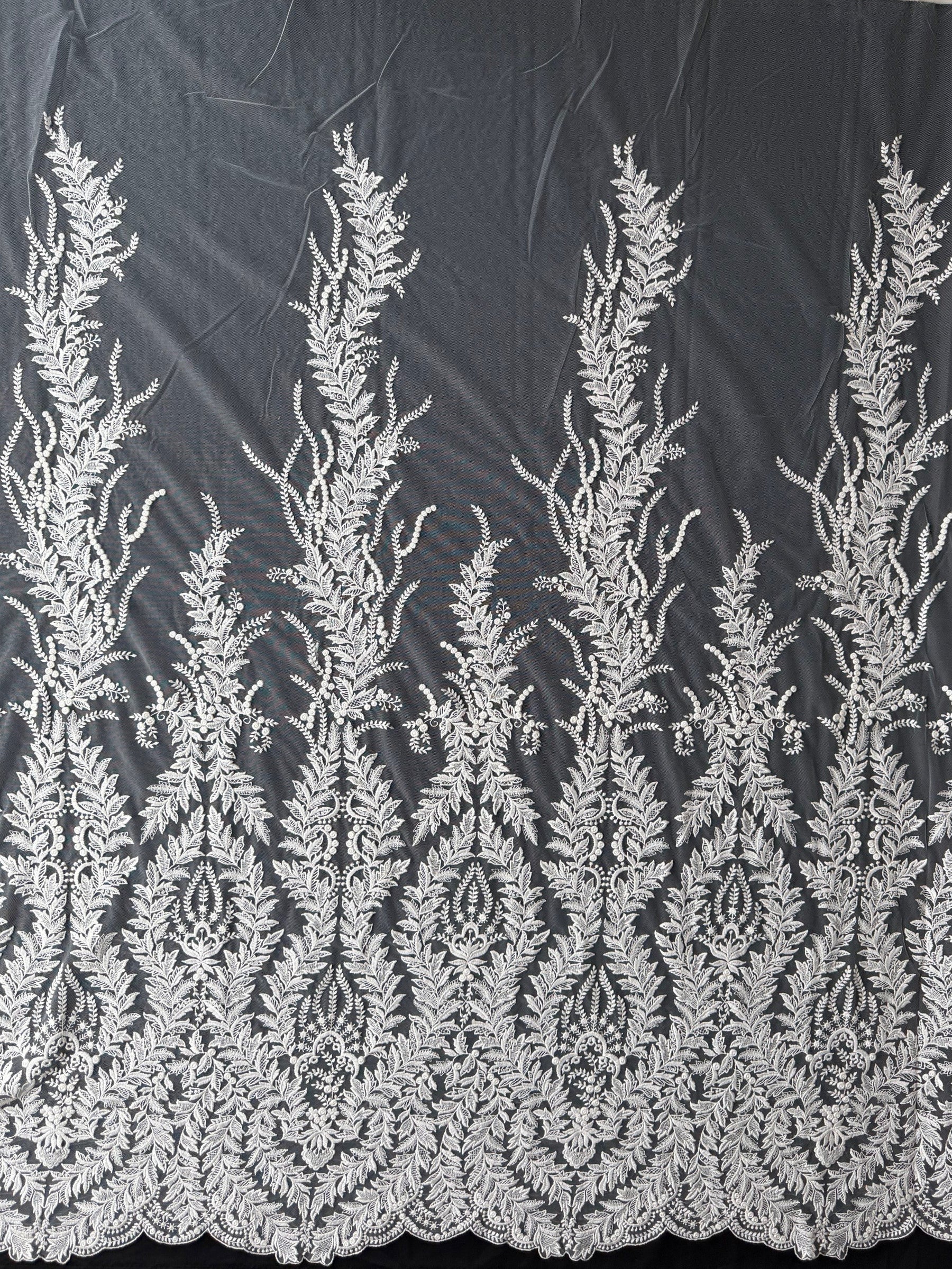 Ivory Embroidery Lace - EB5043