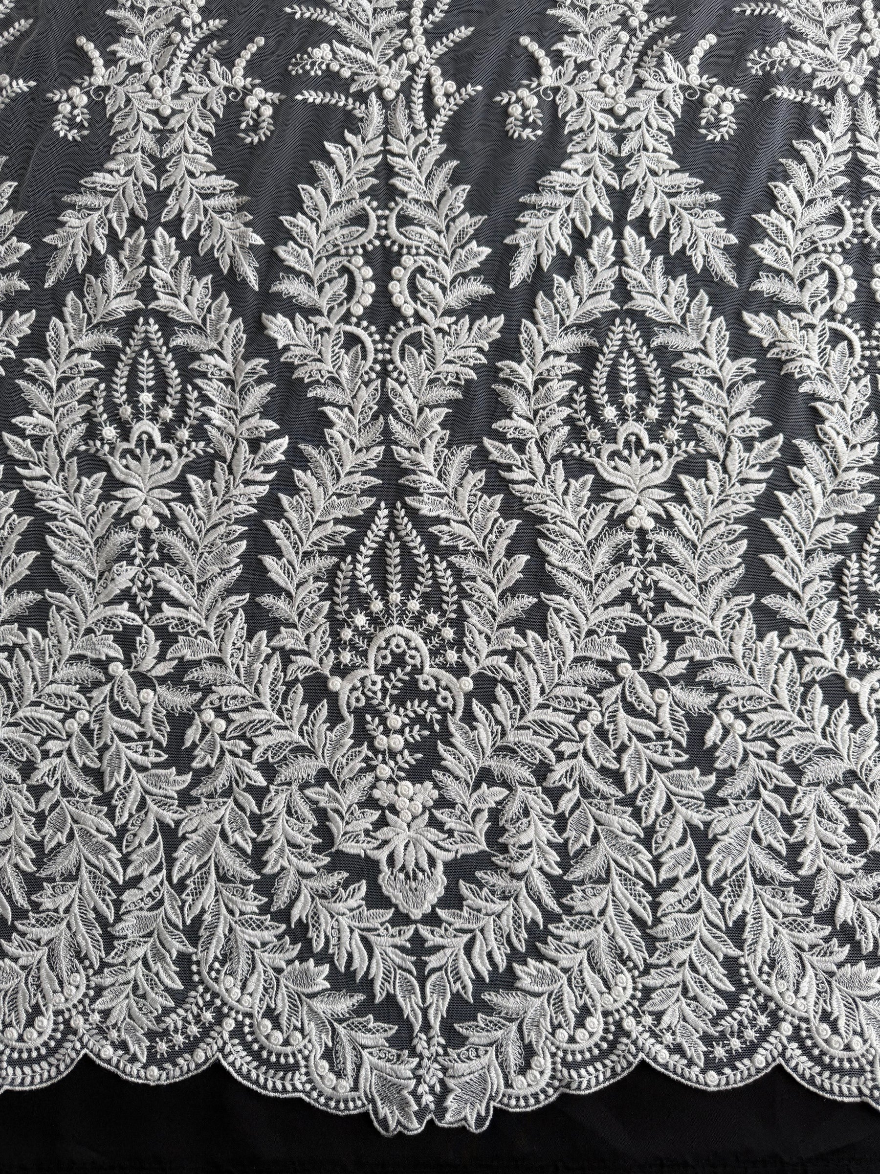 Ivory Embroidery Lace - EB5043