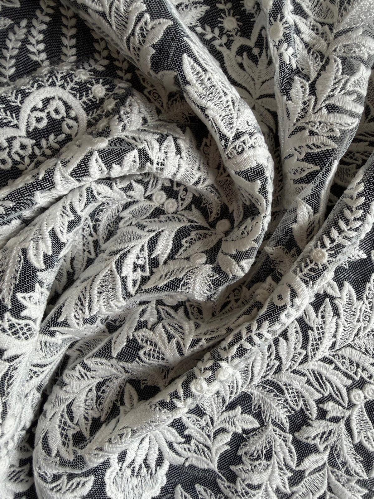 Ivory Embroidery Lace - EB5043