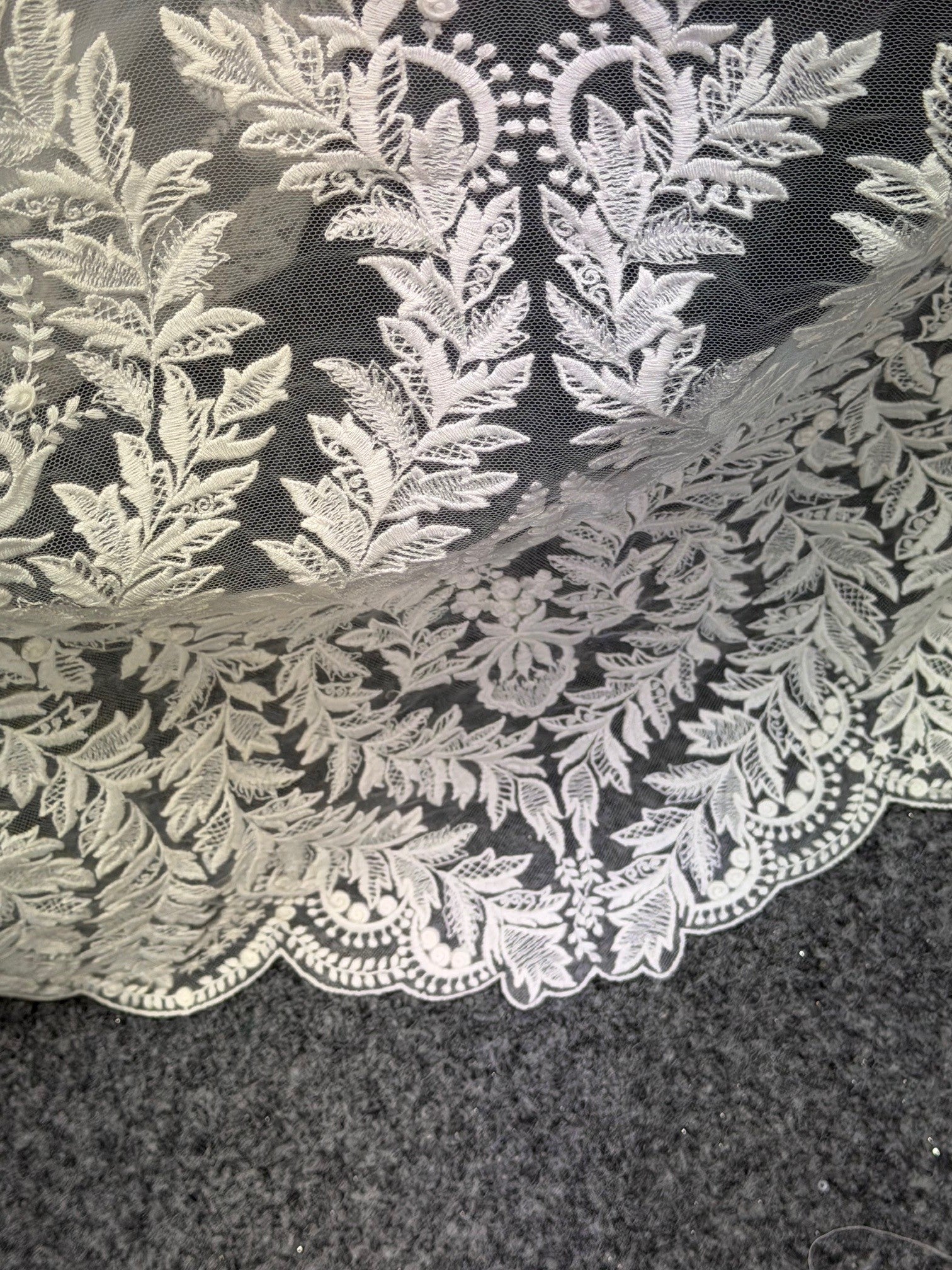 Ivory Embroidery Lace - EB5043